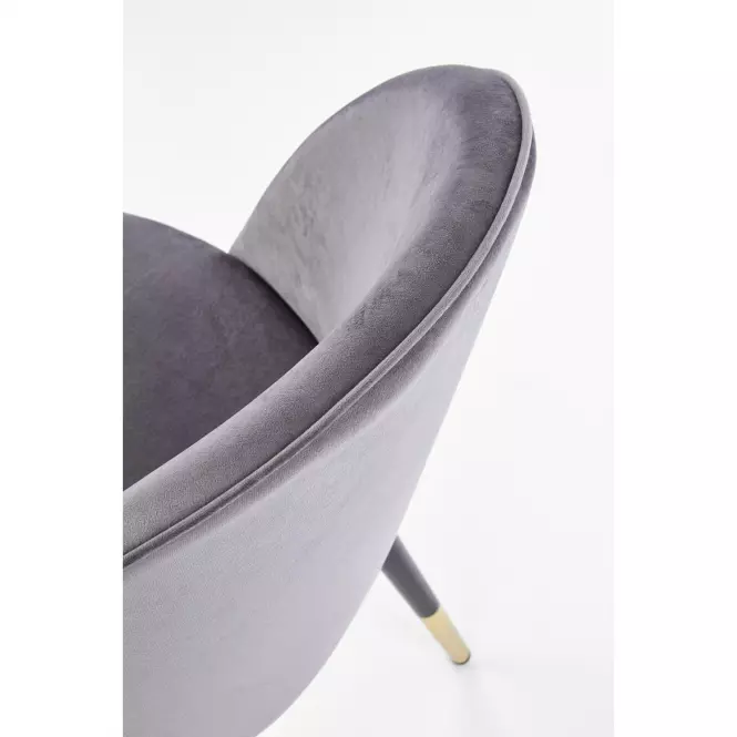 Stolička K315 Velvet/Kov Šedá