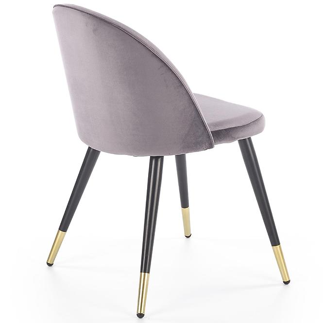 Stolička K315 Velvet/Kov Šedá