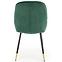 Stolička K437 Velvet/Kov Tmavozelený,6