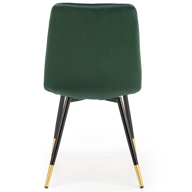 Stolička K438 Velvet/Kov Tmavozelený,6