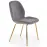 Stolička K381 Velvet/Chrome Šedá/Zlatý