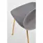 Stolička K381 Velvet/Chrome Šedá/Zlatý,10