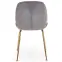 Stolička K381 Velvet/Chrome Šedá/Zlatý,3
