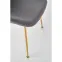 Stolička K381 Velvet/Chrome Šedá/Zlatý,9