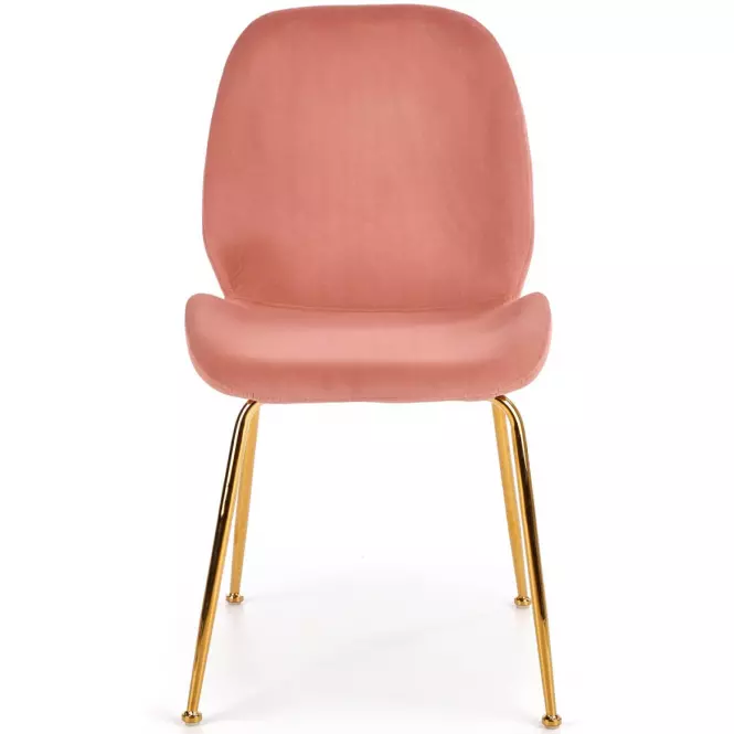 Stolička K381 Velvet/Chrome Ružová/Zlatý