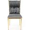 Stolička K436 Velvet/Chrome Šedá/Zlatý,3