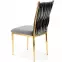 Stolička K436 Velvet/Chrome Šedá/Zlatý,5