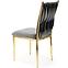 Stolička K436 Velvet/Chrome Šedá/Zlatý,5