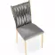 Stolička K436 Velvet/Chrome Šedá/Zlatý,7
