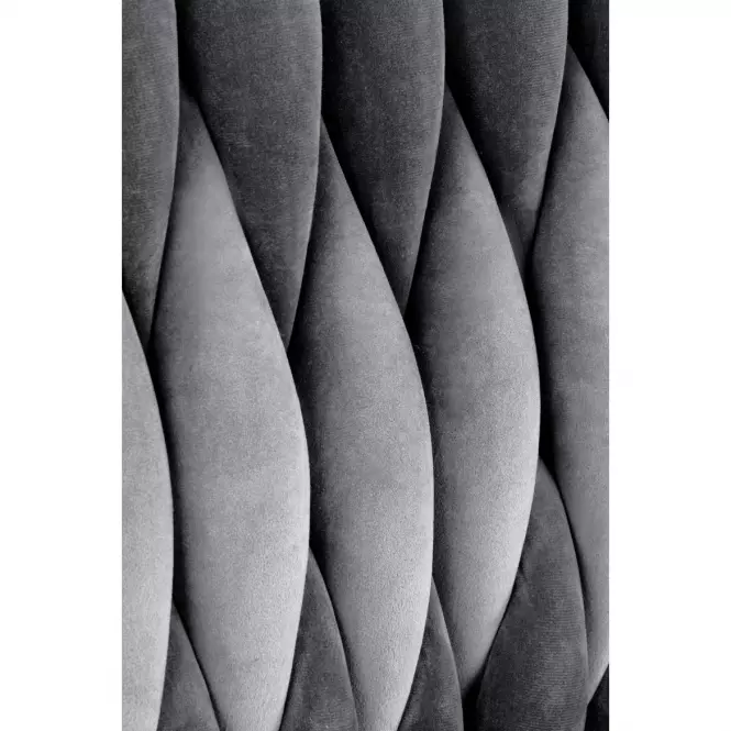 Stolička K436 Velvet/Chrome Šedá/Zlatý