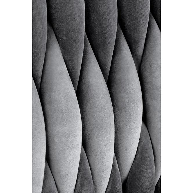 Stolička K436 Velvet/Chrome Šedá/Zlatý