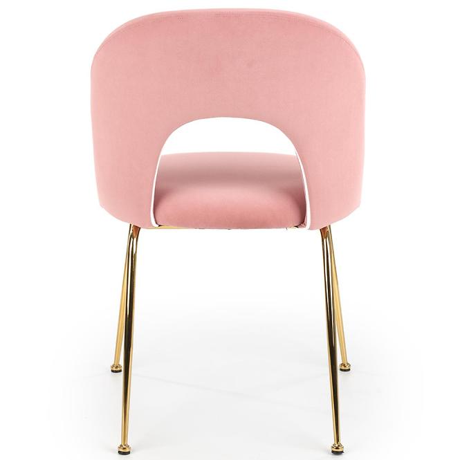 Stolička K385 Velvet/Chrome Ružová/Zlatý