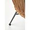 Stolička K400 Rattan/Kov/Tkanina Natural/Šedá,10