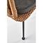 Stolička K400 Rattan/Kov/Tkanina Natural/Šedá,7