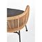 Stolička K400 Rattan/Kov/Tkanina Natural/Šedá,8