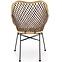 Stolička K336 Rattan/Kov Natural/Tmavohnedá,3
