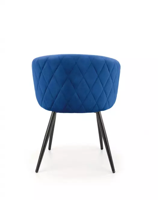 Stolička K430 Velvet/Kov Granát