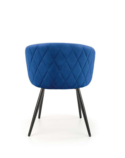 Stolička K430 Velvet/Kov Granát