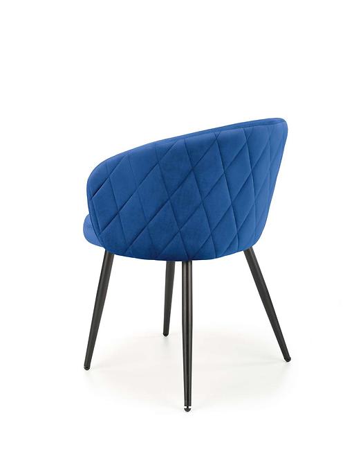 Stolička K430 Velvet/Kov Granát