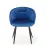 Stolička K430 Velvet/Kov Granát