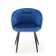 Stolička K430 Velvet/Kov Granát