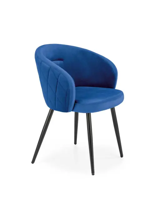 Stolička K430 Velvet/Kov Granát,2