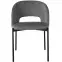 Stolička K455 Velvet/Kov Šedá,6