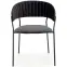 Stolička K426 Velvet/Kov čierna,3