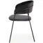 Stolička K426 Velvet/Kov čierna,4