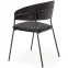 Stolička K426 Velvet/Kov čierna,5