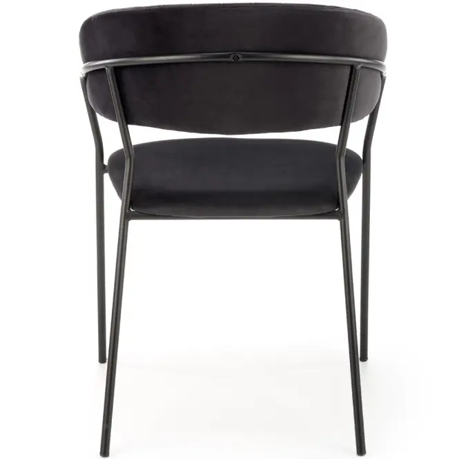 Stolička K426 Velvet/Kov čierna,6