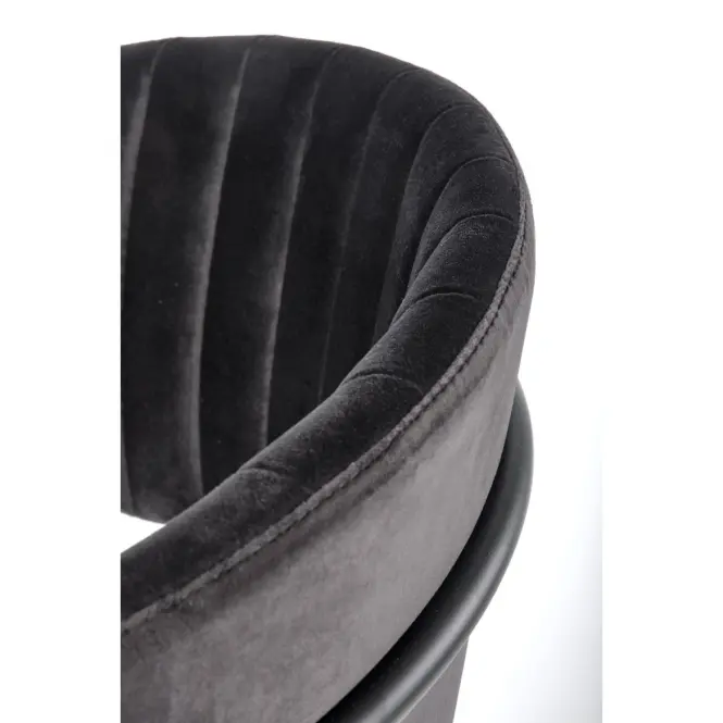 Stolička K426 Velvet/Kov čierna,7