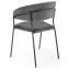 Stolička K426 Velvet/Kov Šedá,5