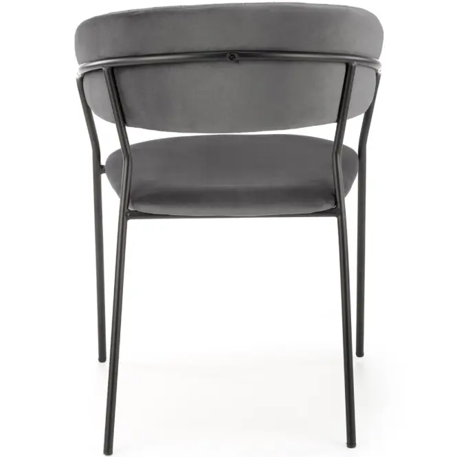 Stolička K426 Velvet/Kov Šedá,6