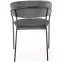 Stolička K426 Velvet/Kov Šedá,6