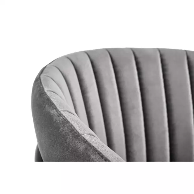 Stolička K426 Velvet/Kov Šedá