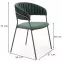 Stolička K426 Velvet/Kov Tmavozelený,2
