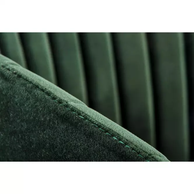 Stolička K426 Velvet/Kov Tmavozelený
