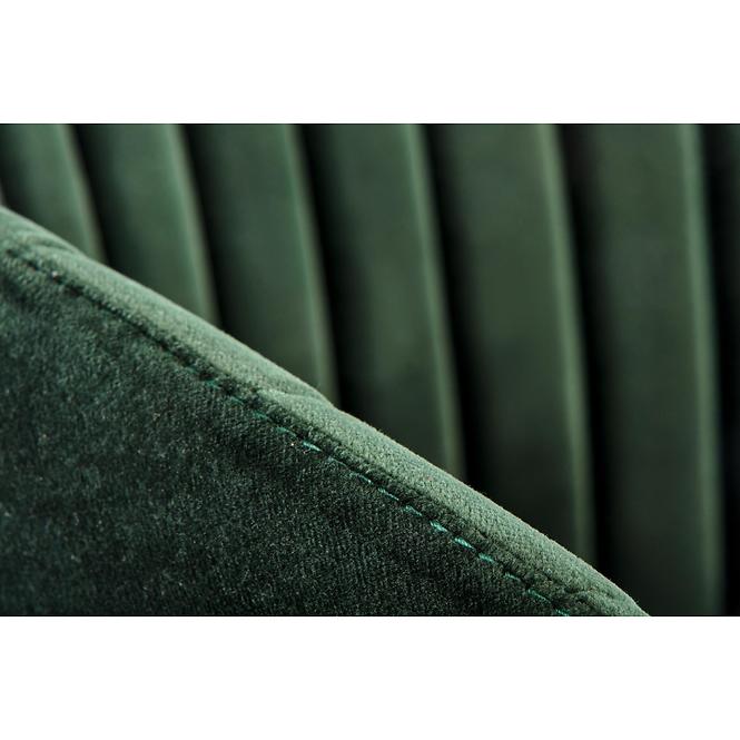 Stolička K426 Velvet/Kov Tmavozelený