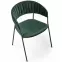 Stolička K426 Velvet/Kov Tmavozelený,5