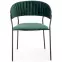 Stolička K426 Velvet/Kov Tmavozelený,6