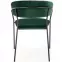 Stolička K426 Velvet/Kov Tmavozelený,7