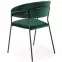 Stolička K426 Velvet/Kov Tmavozelený,8