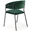 Stolička K426 Velvet/Kov Tmavozelený,8