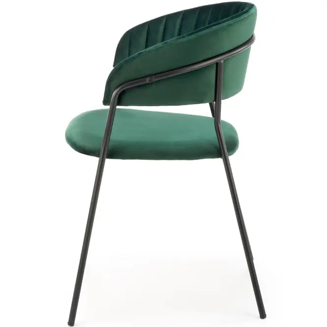 Stolička K426 Velvet/Kov Tmavozelený,9