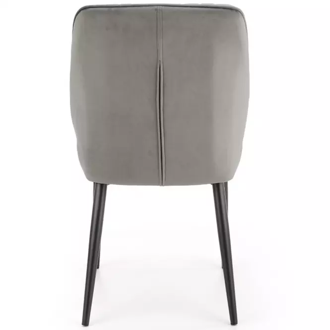 Stolička K432 Velvet/Kov Šedá