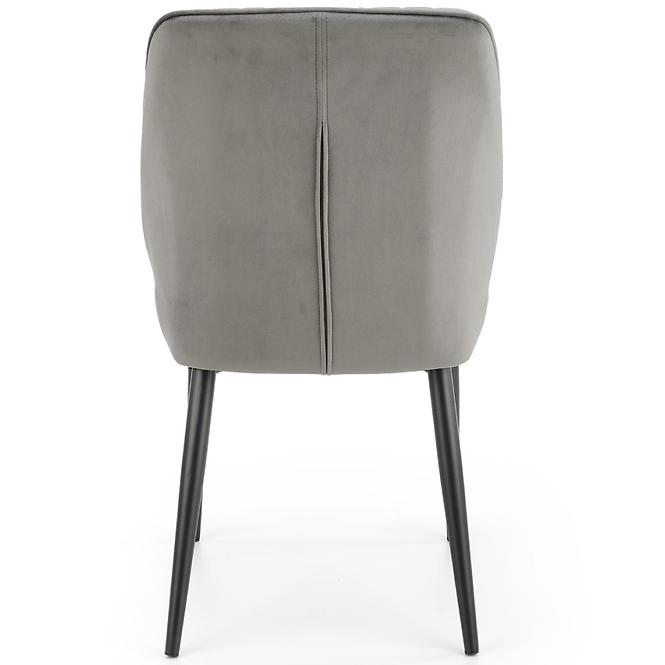 Stolička K432 Velvet/Kov Šedá