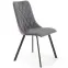 Stolička K450 Velvet/Kov Šedá,4