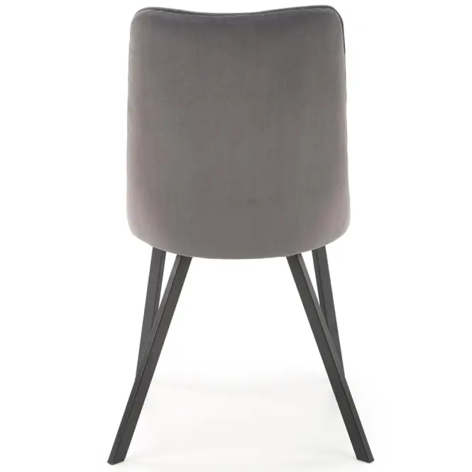 Stolička K450 Velvet/Kov Šedá,6