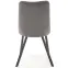 Stolička K450 Velvet/Kov Šedá,6